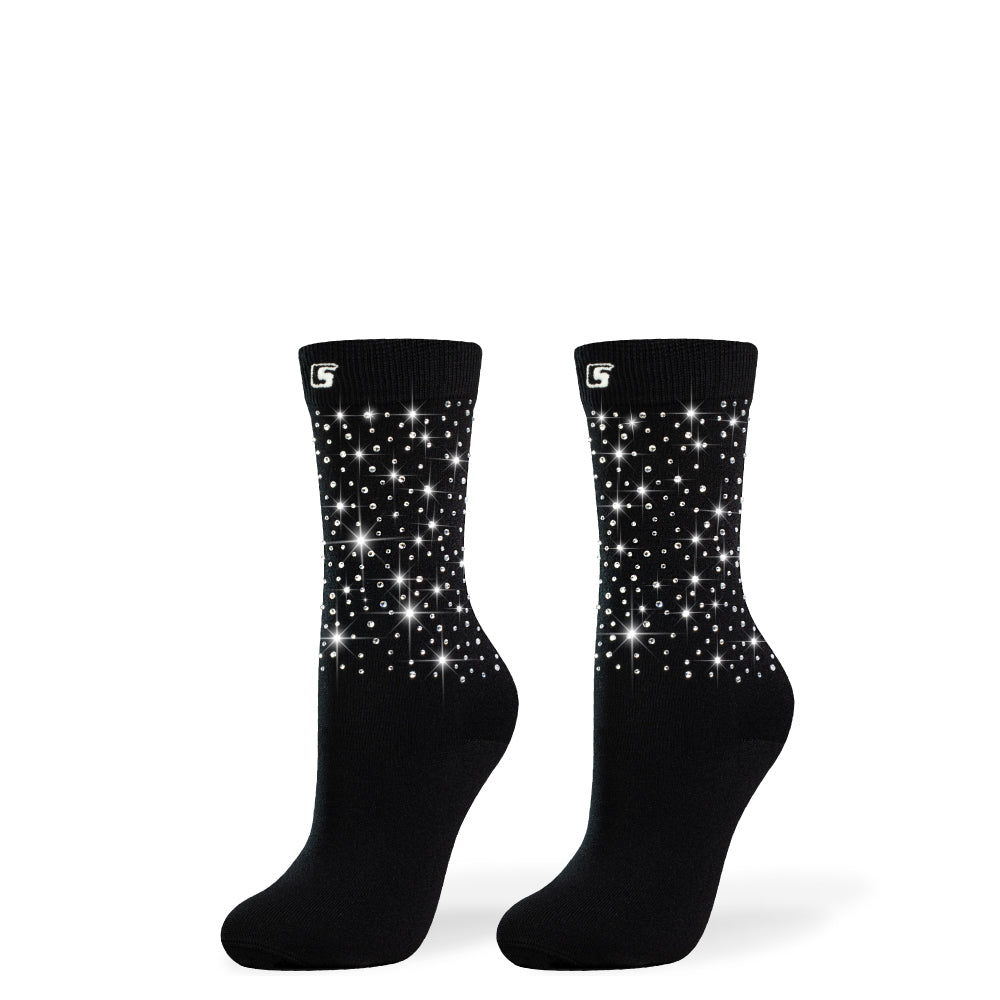 DIAMOND BLACK+SILVER | Crazy Socks