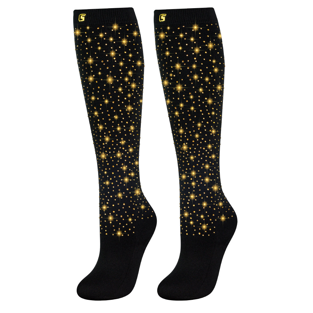 DIAMOND BLACK+GOLD | Crazy Socks
