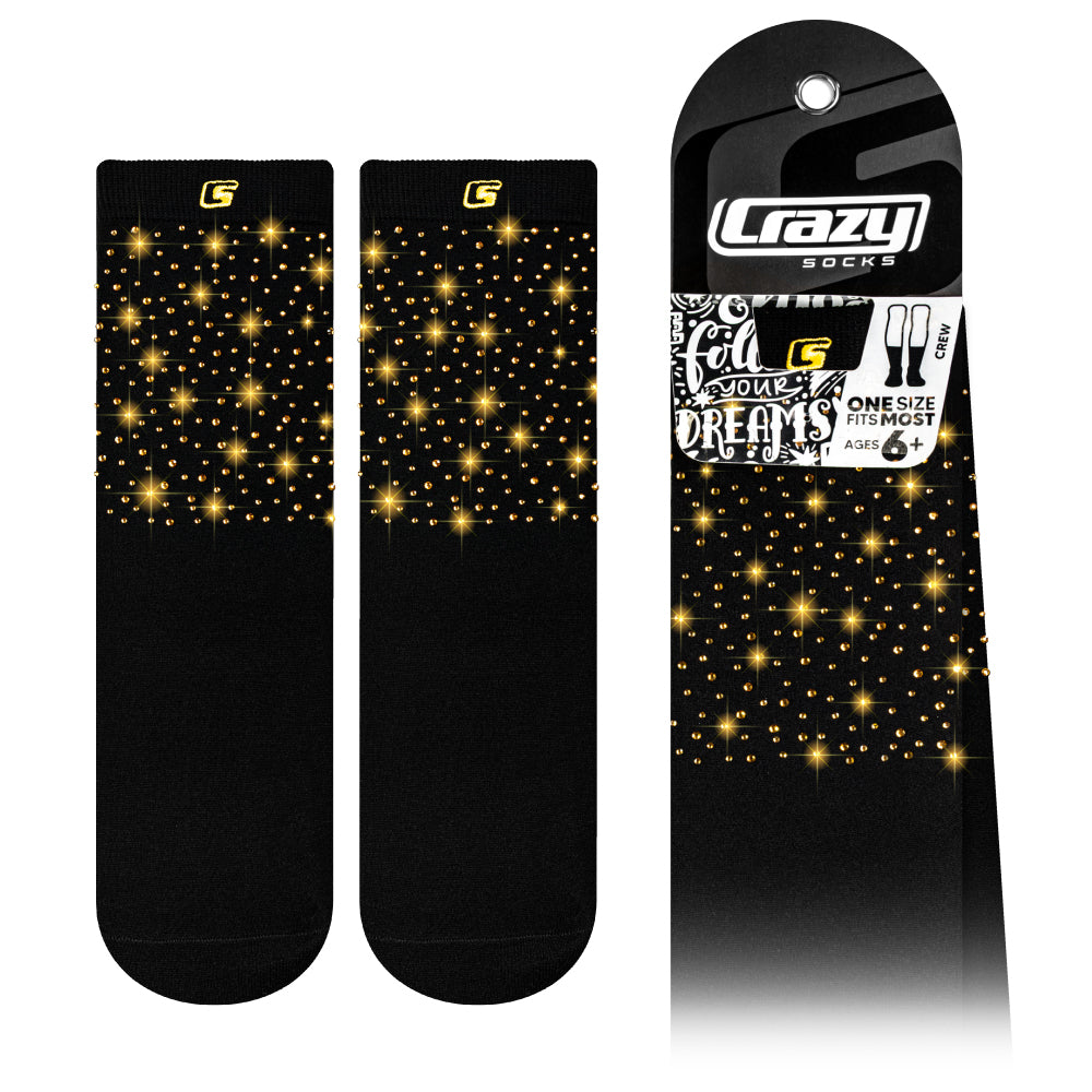DIAMOND BLACK+GOLD | Crazy Socks