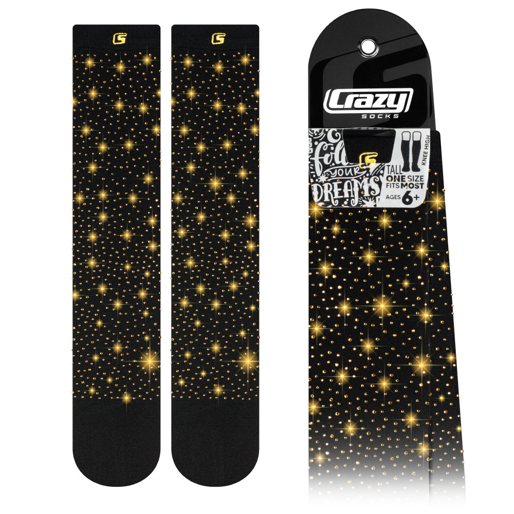DIAMOND BLACK+GOLD | Crazy Socks