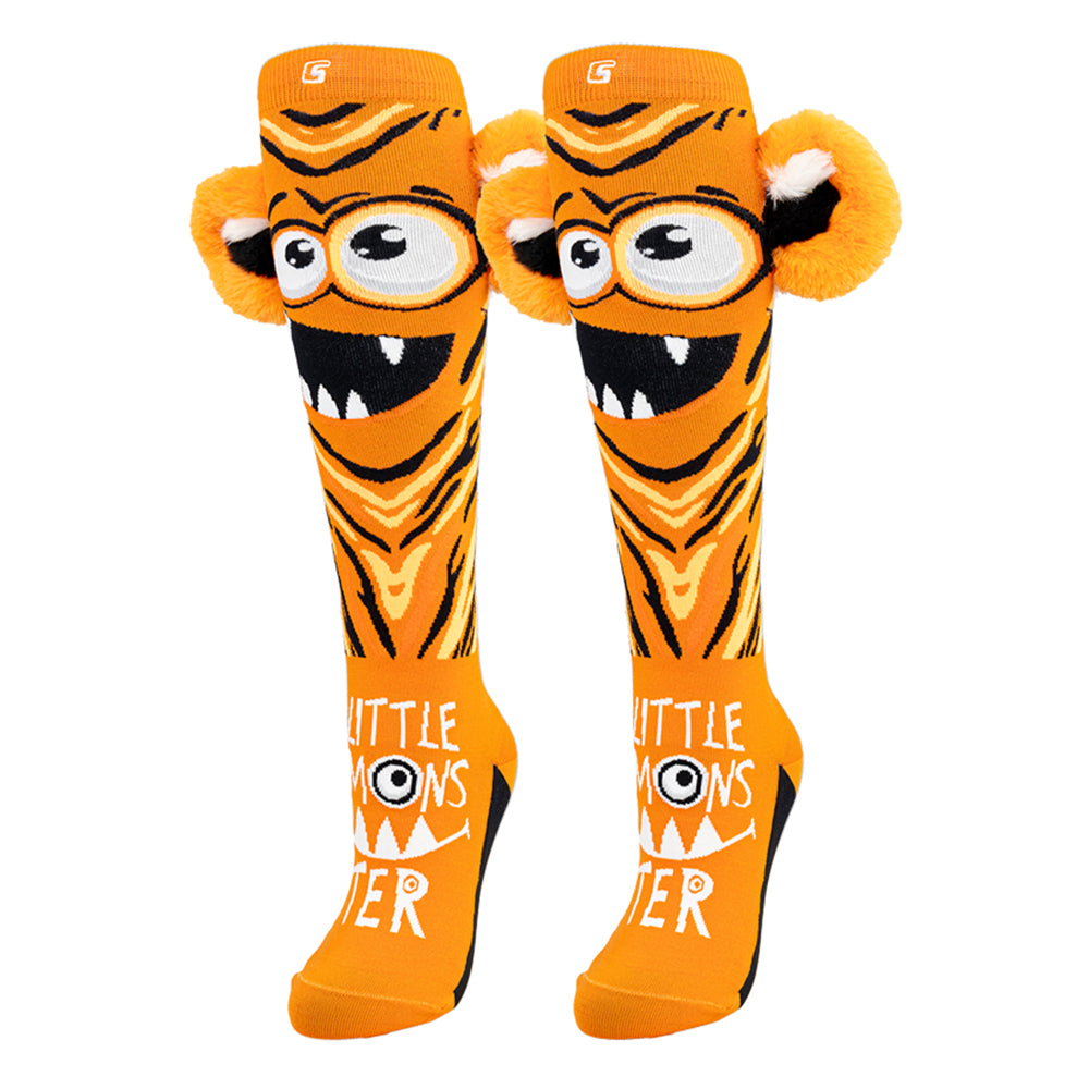 LITTLE MONSTER Orange | Crazy Socks