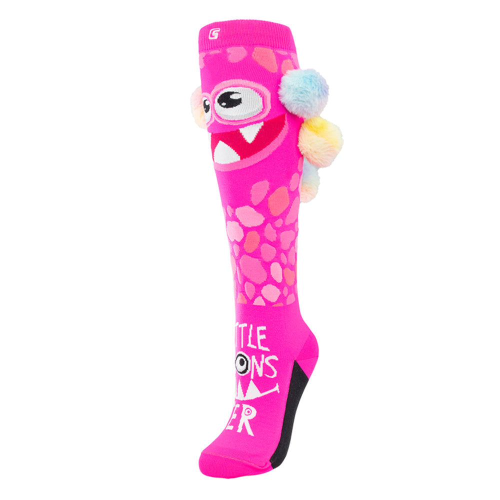 LITTLE MONSTER Pink | Crazy Socks
