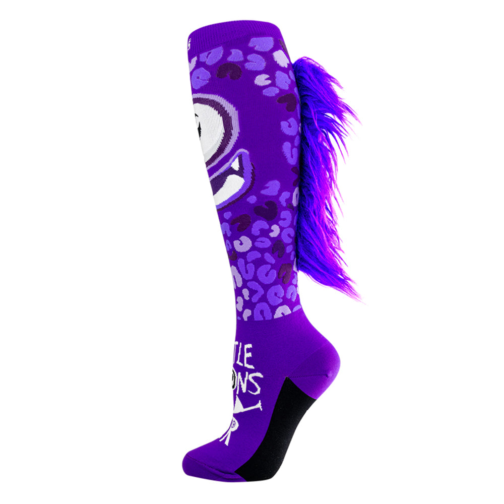 LITTLE MONSTER Purple | Crazy Socks