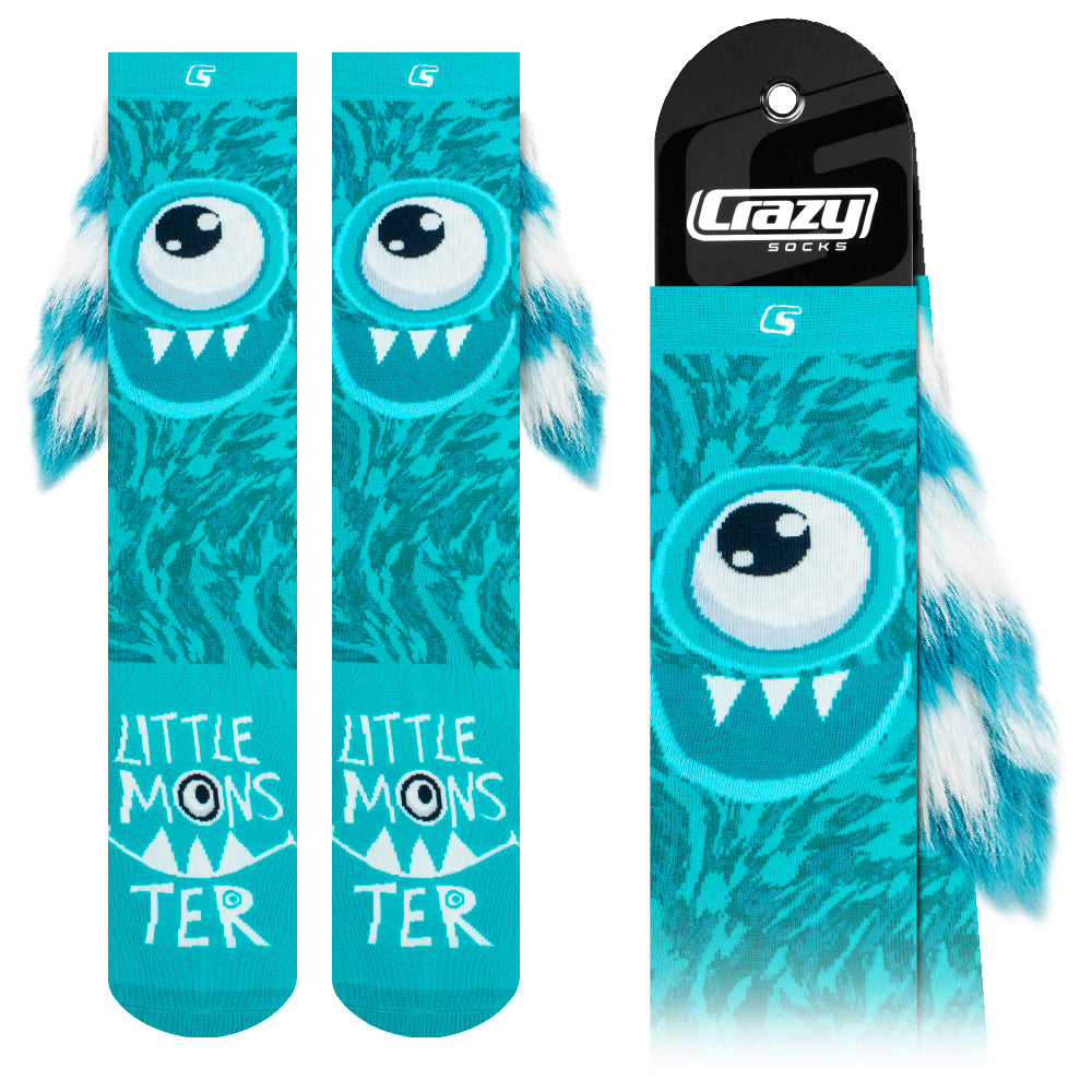 LITTLE MONSTER Teal | Crazy Socks