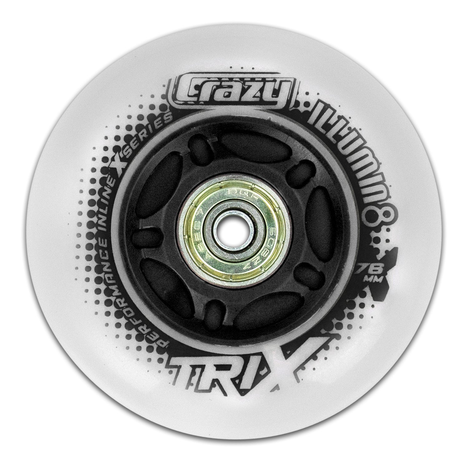 TRIX LED Light-Up Inline Wheels - Black