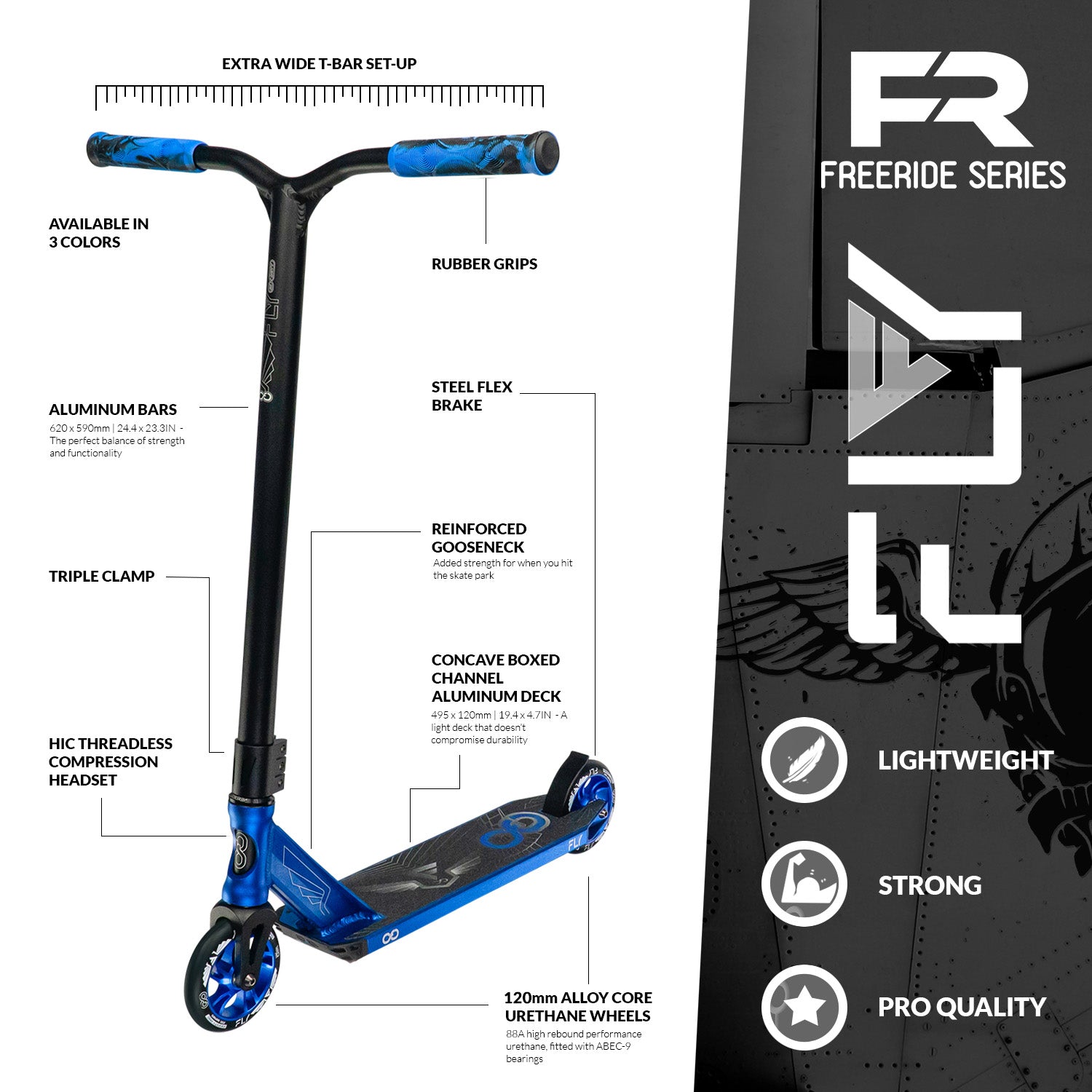 FLY FreeRide FR Series Pro Trick Scooter