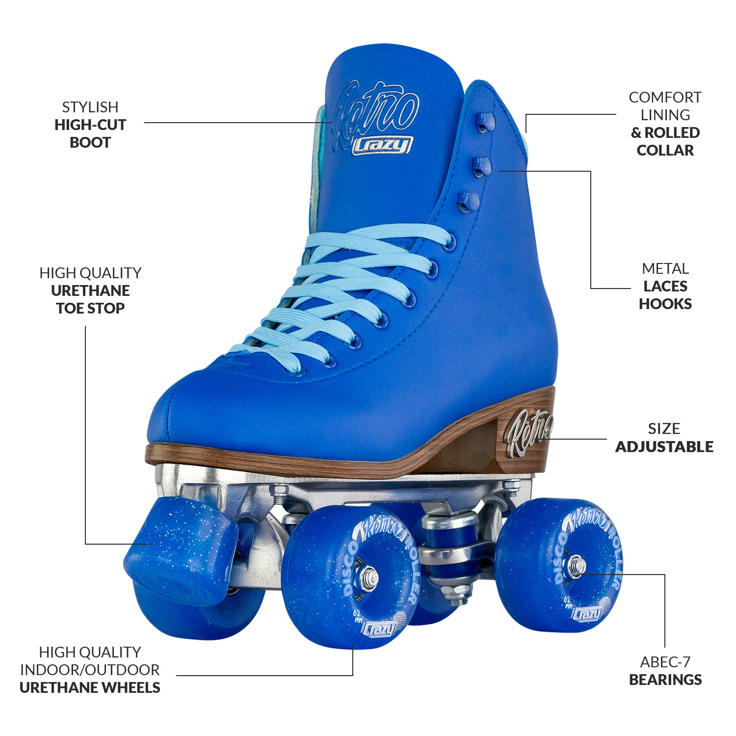 Chaya 2024 roller skates blue size 6