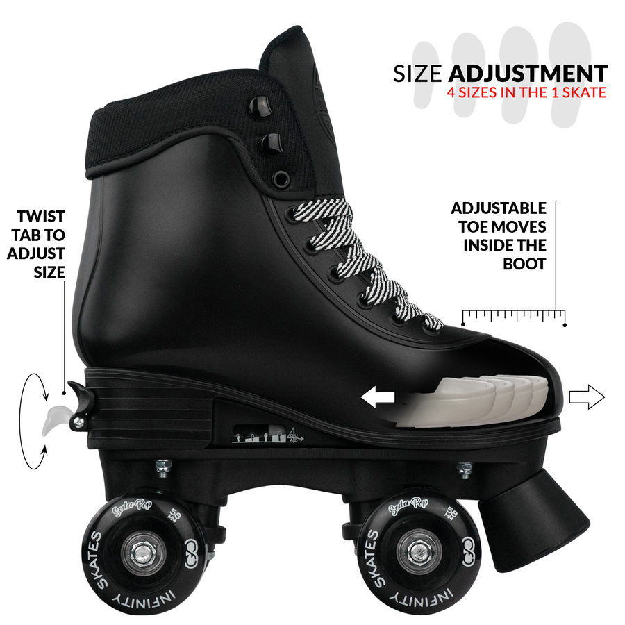 SODA POP - Size Adjustable Roller Skates – Crazy Skates USA