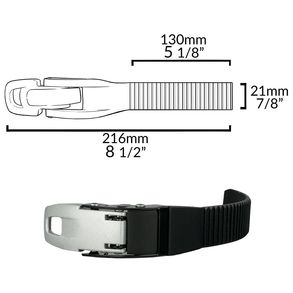 Super Rental INLINE Aluminum TOP Buckle & Receptor