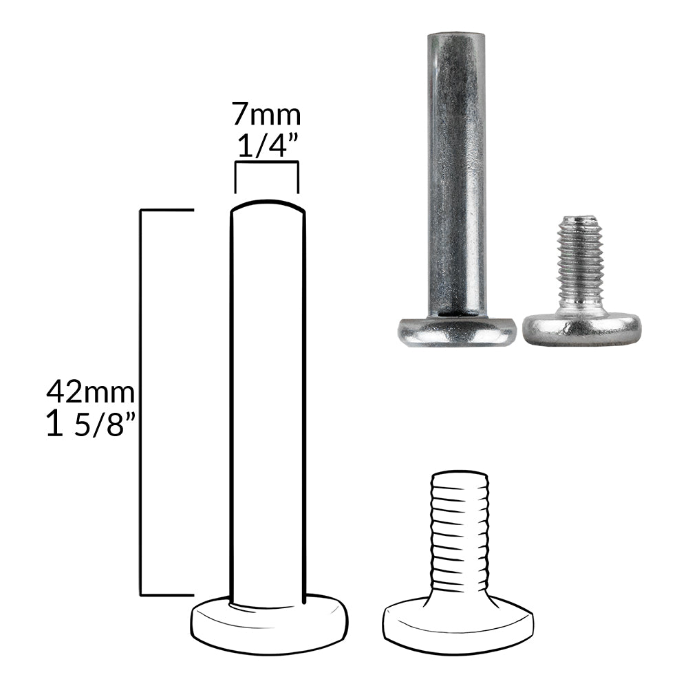 Super Rental INLINE (Nylon) Axle Bolt (each) - LONG